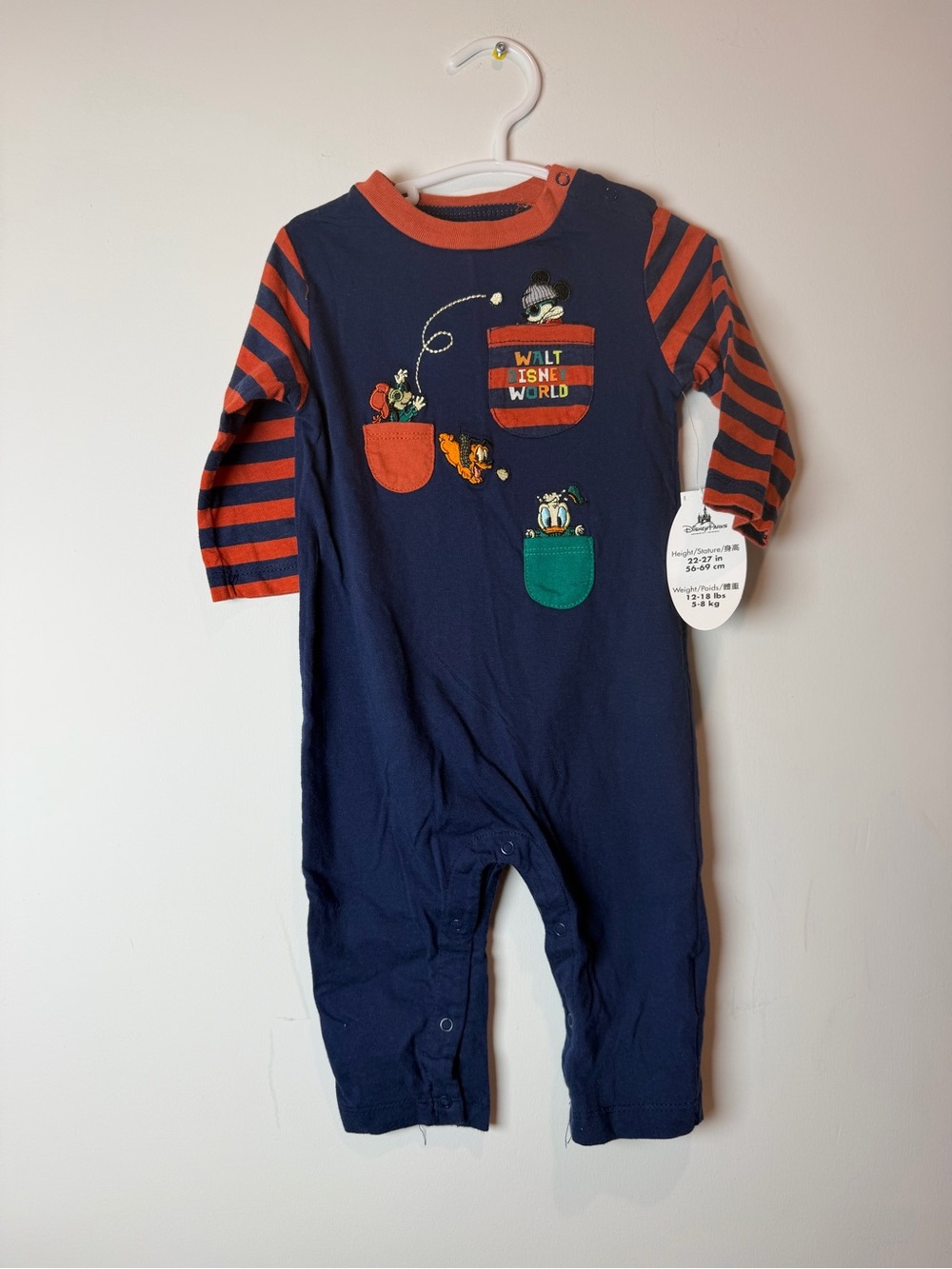 Disney Parks Romper with Baby Mickey Goody Pluto & Donald NWT 6M Baby